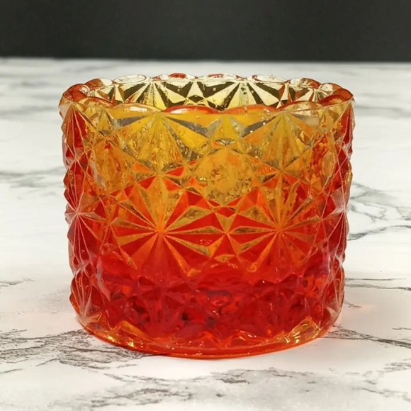 Degenhart Glass Daisy Button Trinket Paperweight Open Salt Vtg - Picture 2 of 8